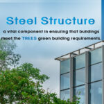 Steel structure, a vital component in ensuring that buildings meet the TREES green building requirements.